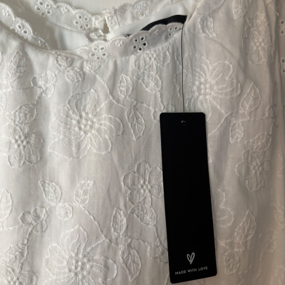 NWT Lulus "Sweet Loveliness" White Shift Mini Dress - Picture 5 of 6